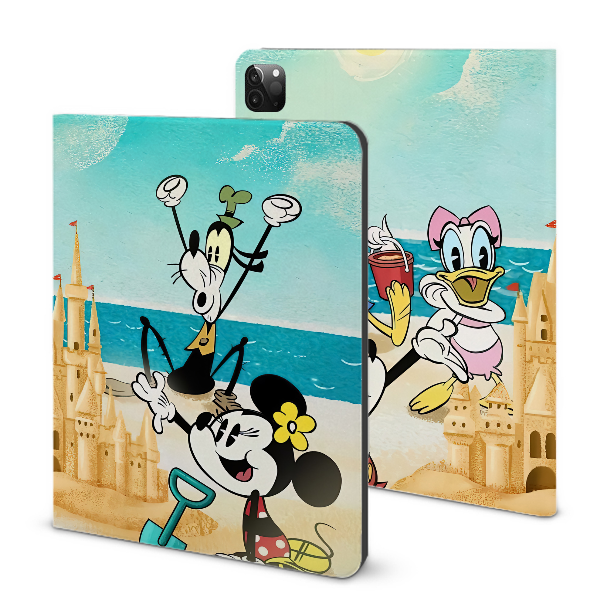 （画像用） ミッキーマウス Mickey Mouse IPadケース ペンホルダー付き ブックスタイルデザイン
